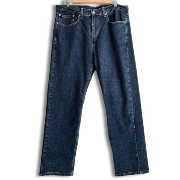 LEVI'S 505 Regular Fit Stretch Straight Leg Jeans Men's Sz 36 x 30 - Picture 2 of 12
